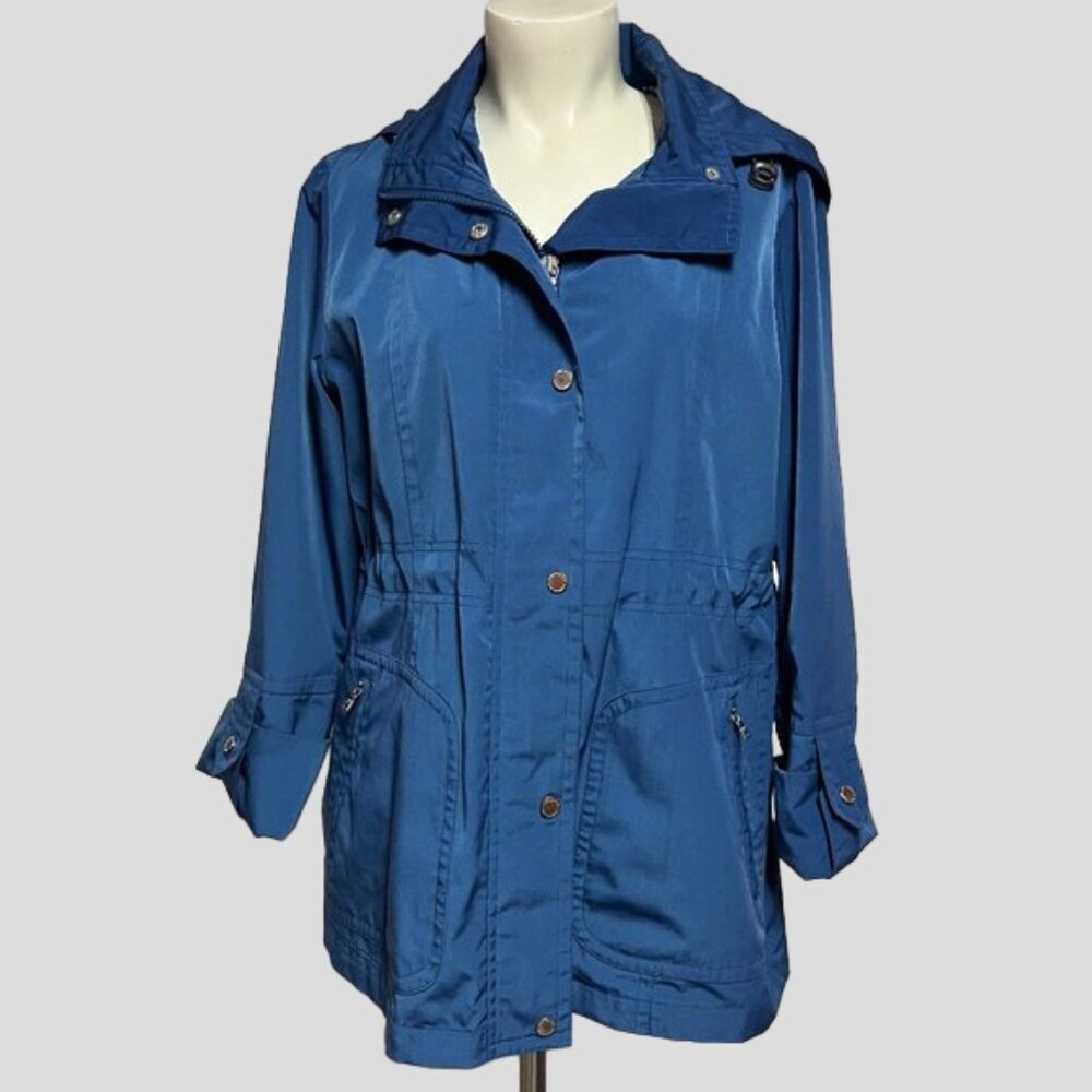 London Fog Royal Blue Light Windbreaker Spring Fall Jacket